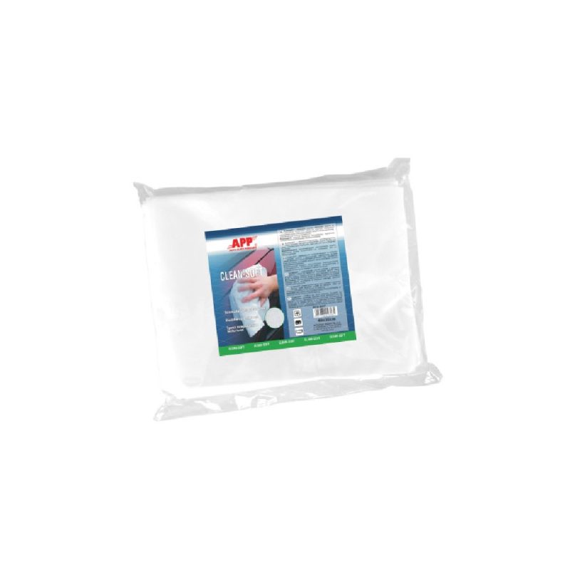 090421 Салфетки полировочные беспыльные | белый | 40 x 30 см (20шт) APP Clean Soft